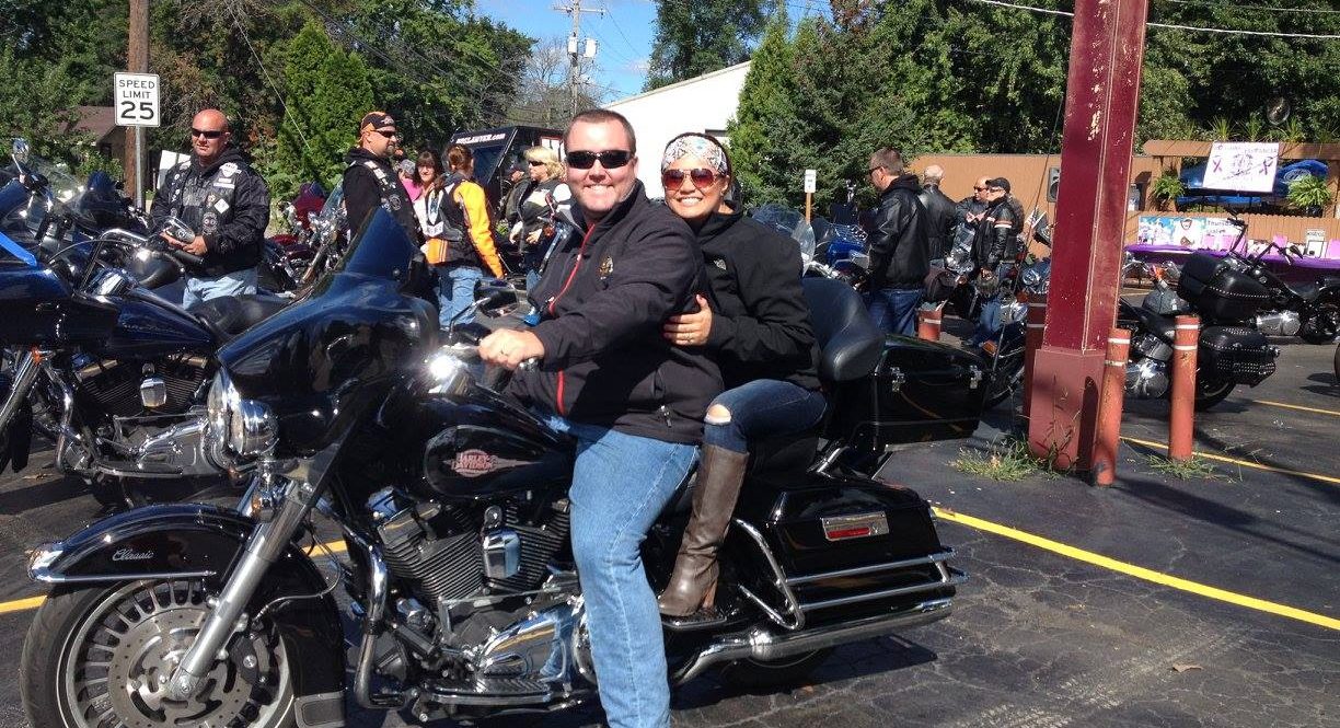 Mohawk Less Cancer 2015 - Bikes begin to fill the parking lot at Jesse Oaks during our annual Mohawk, less cancer event.